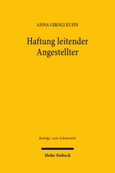 Cover of 'Haftung leitender Angestellter'