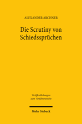 Cover of 'Die Scrutiny von Schiedssprüchen'