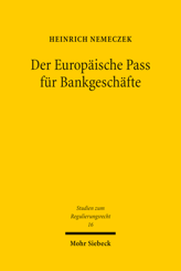 Cover von 'Der Europäische Pass für Bankgeschäfte'