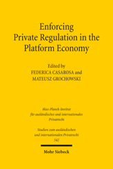 Cover von 'Enforcing Private Regulation in the Platform Economy'