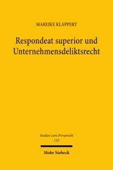 Cover von 'Respondeat superior und Unternehmensdeliktsrecht'