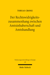 Cover von 'Der Rechtswidrigkeitszusammenhang zwischen Amtsinhaberschaft und Amtshandlung'