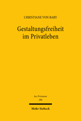 Cover of 'Gestaltungsfreiheit im Privatleben'