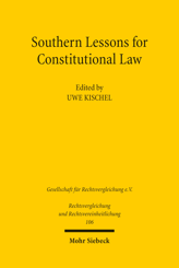 Cover von 'Southern Lessons for Constitutional Law'