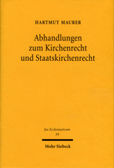 Cover of 'Abhandlungen zum Kirchenrecht und Staatskirchenrecht'