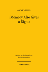 Cover von ''Memory Also Gives a Right''