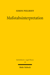 Cover of 'Maßstabsinterpretation'