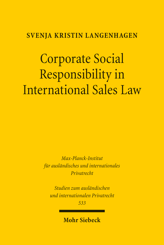 Cover von 'Corporate Social Responsibility in International Sales Law'