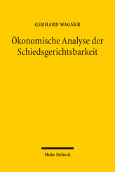 Cover of 'Ökonomische Analyse der Schiedsgerichtsbarkeit'