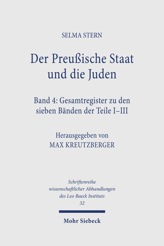 Cover of 'Der Preußische Staat und die Juden'