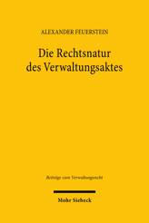Cover of 'Die Rechtsnatur des Verwaltungsaktes'