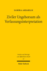 Cover von 'Ziviler Ungehorsam als Verfassungsinterpretation'