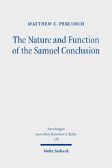 Cover of 'The Nature and Function of the Samuel Conclusion'