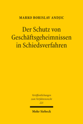 Cover von 'Der Schutz von Geschäftsgeheimnissen in Schiedsverfahren'