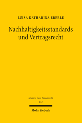 Cover von 'Nachhaltigkeitsstandards und Vertragsrecht'