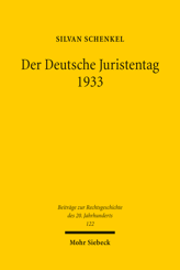 Cover von 'Der Deutsche Juristentag 1933'