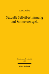 Cover of 'Sexuelle Selbstbestimmung und Schmerzensgeld'