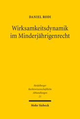 Cover von 'Wirksamkeitsdynamik im Minderjährigenrecht'