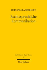 Cover of 'Rechtssprachliche Kommunikation'
