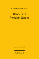 Cover of 'Handeln in fremdem Namen'