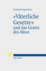 Cover of '»Väterliche Gesetze« und das Gesetz des Mose'
