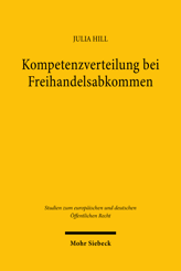 Cover von 'Kompetenzverteilung bei Freihandelsabkommen'