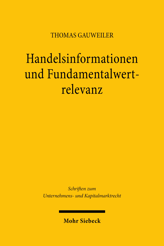 Cover of 'Handelsinformationen und Fundamentalwertrelevanz'