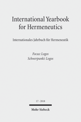 Cover von 'International Yearbook for Hermeneutics/Internationales Jahrbuch für Hermeneutik'