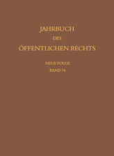Cover of 'Jahrbuch des öffentlichen Rechts der Gegenwart. Neue Folge'
