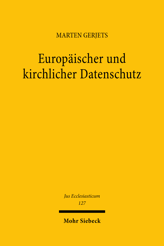 Cover of 'Europäischer und kirchlicher Datenschutz'