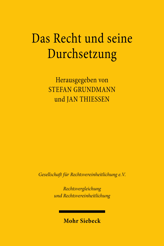 Cover of 'Das Recht und seine Durchsetzung'