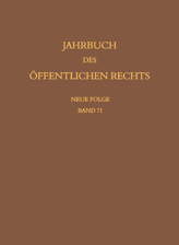 Cover von 'Jahrbuch des öffentlichen Rechts der Gegenwart. Neue Folge'