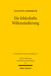 Cover von 'Die fehlerhafte Willensäußerung'