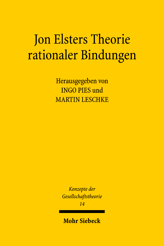 Cover of 'Jon Elsters Theorie rationaler Bindungen'