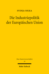 Cover von 'Die Industriepolitik der Europäischen Union'