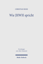 Cover von 'Wie JHWH spricht' Cover von 'Wie JHWH spricht'