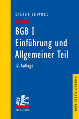 Cover von 'BGB I: Einführung und Allgemeiner Teil'