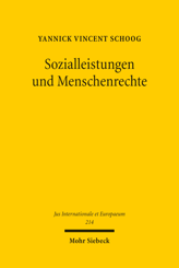 Cover of 'Sozialleistungen und Menschenrechte'