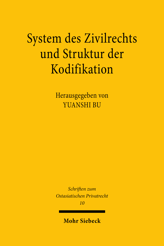 Cover of 'System des Zivilrechts und Struktur der Kodifikation'