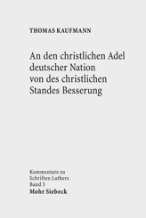 Cover von 'An den christlichen Adel deutscher Nation von des christlichen Standes Besserung'