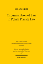 Cover of 'Circumvention of Law in Polish Private Law'