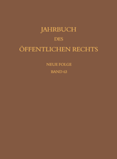 Cover von 'Jahrbuch des öffentlichen Rechts der Gegenwart. Neue Folge'