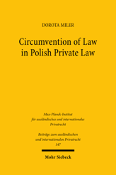 Cover von 'Circumvention of Law in Polish Private Law'
