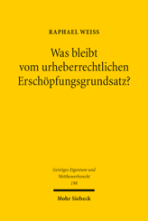 Cover of 'Was bleibt vom urheberrechtlichen Erschöpfungsgrundsatz?'