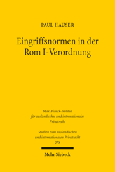 Cover von 'Eingriffsnormen in der Rom I-Verordnung'