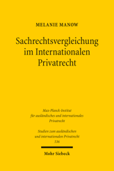 Cover of 'Sachrechtsvergleichung im Internationalen Privatrecht'