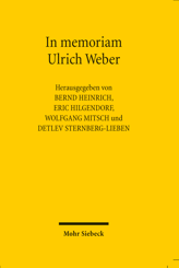 Cover of 'In memoriam Ulrich Weber'