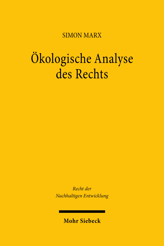 Cover von 'Ökologische Analyse des Rechts'