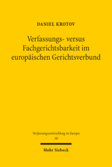Cover von 'Verfassungs- versus Fachgerichtsbarkeit im europäischen Gerichtsverbund'