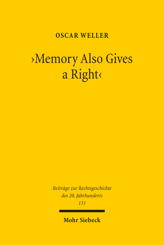 Cover von ''Memory Also Gives a Right''